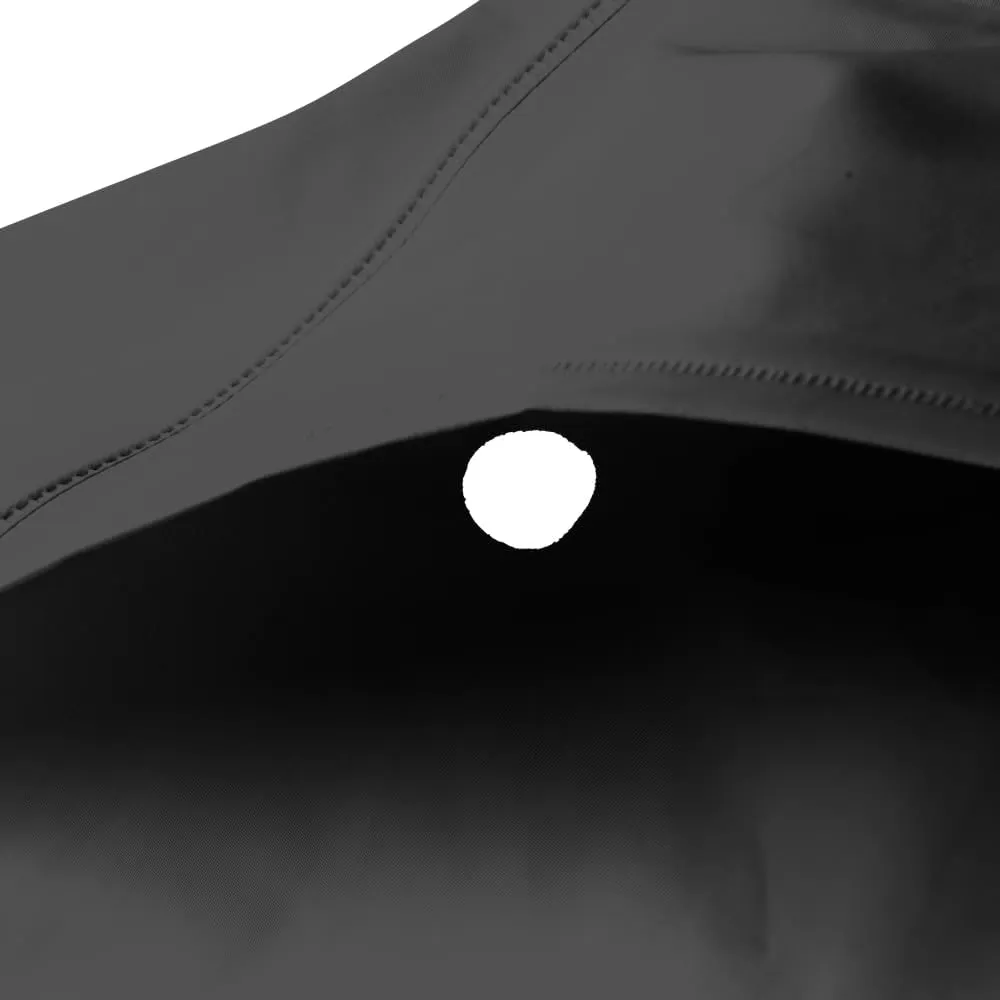 Ironwear 9221FR Flame Retardant Rain Jacket Riding Coat with Detachable Hood and Vented Back Black