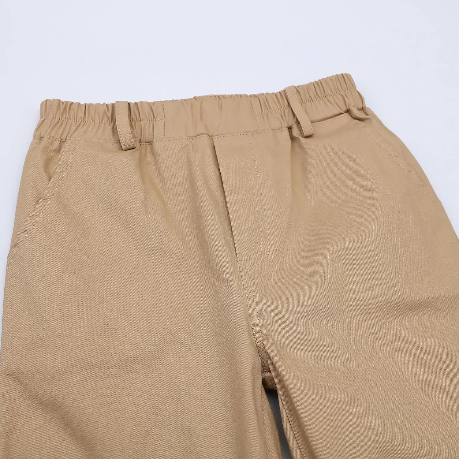 Kids Boy Chino Pants School Uniform Elastic Stretch Khaki Blue Cargo Joggers