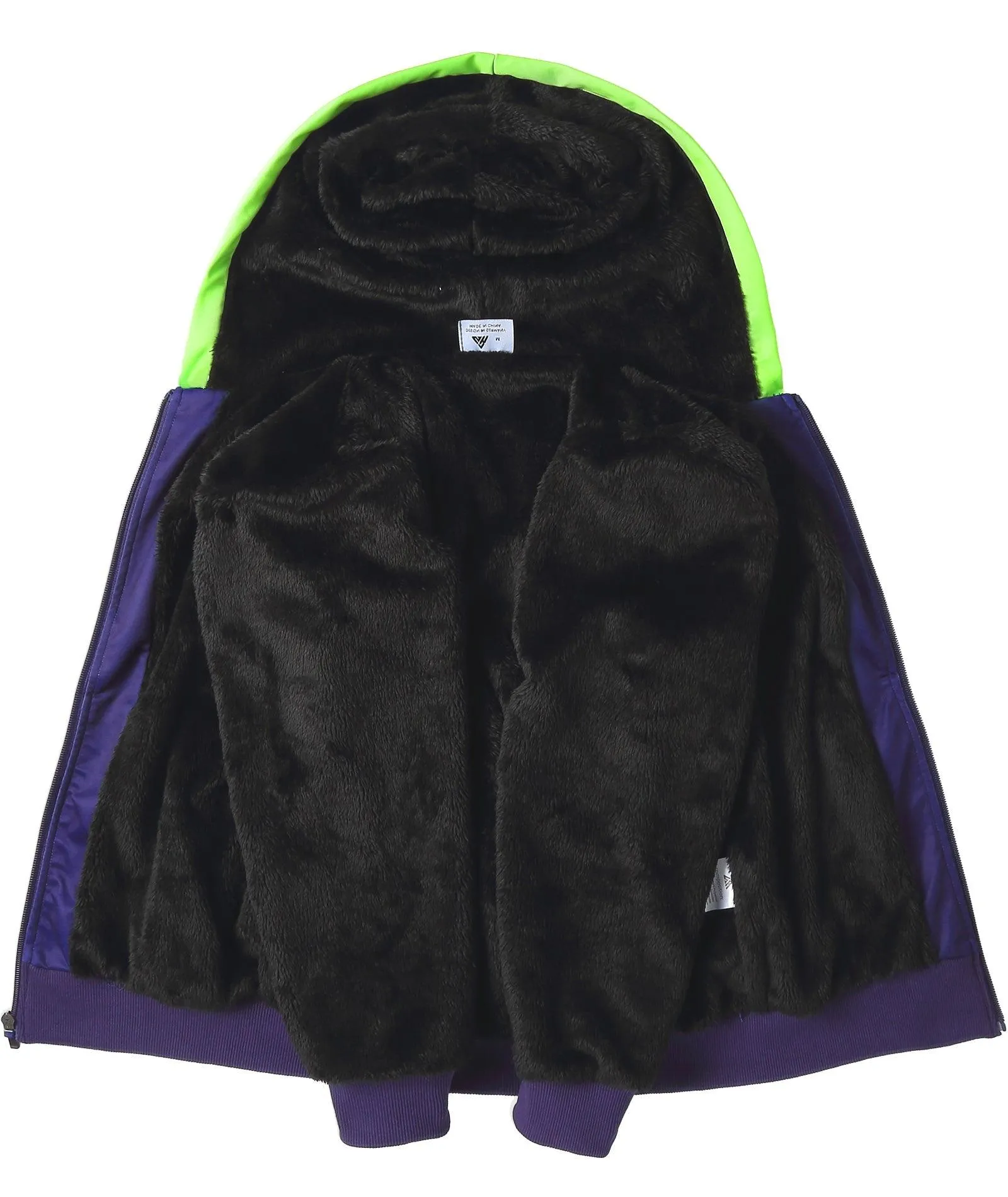 Kid's Printed Full Zipper Fleece Hoodie-ZPK006164