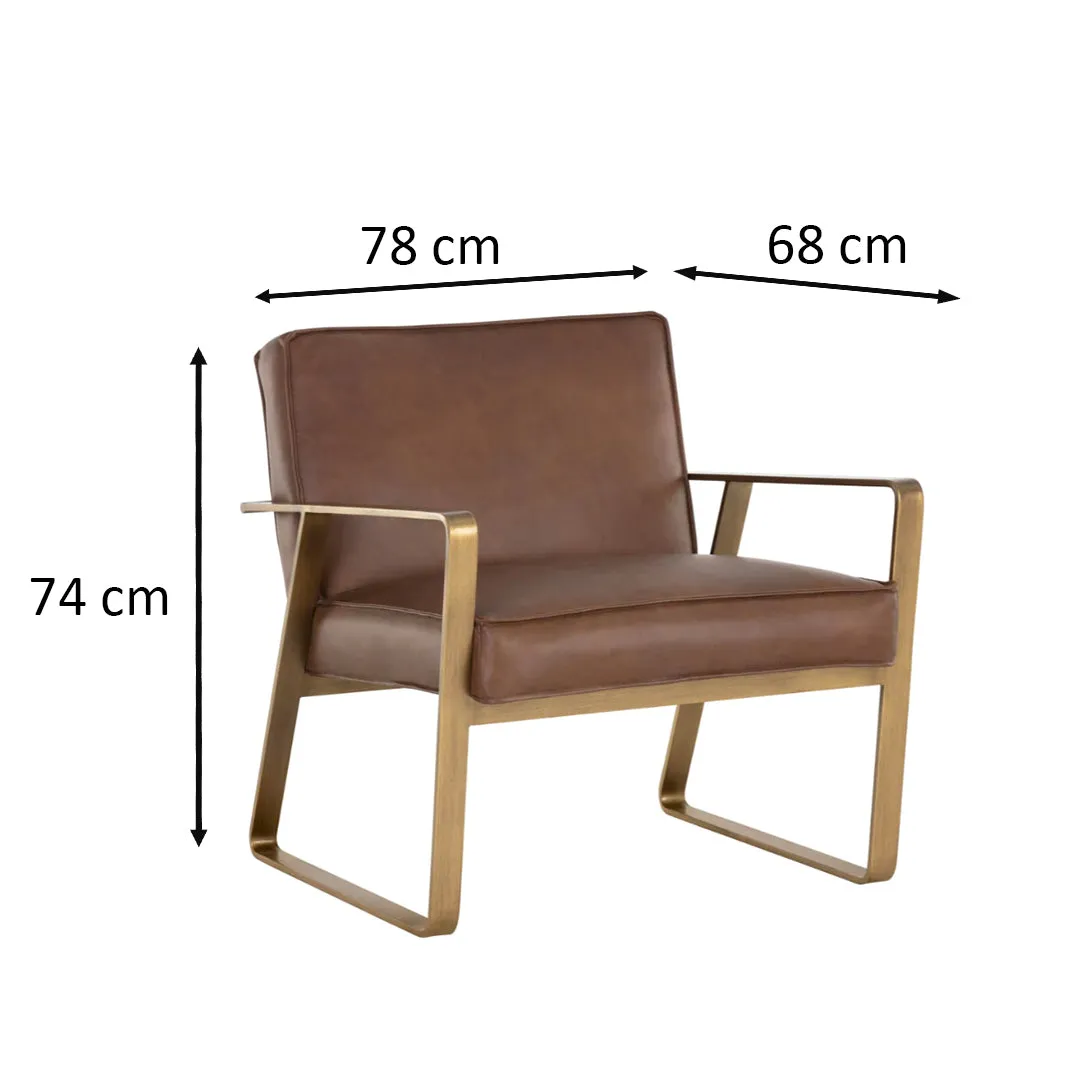 Kristoffer Lounge Chair by Sunpan Brown