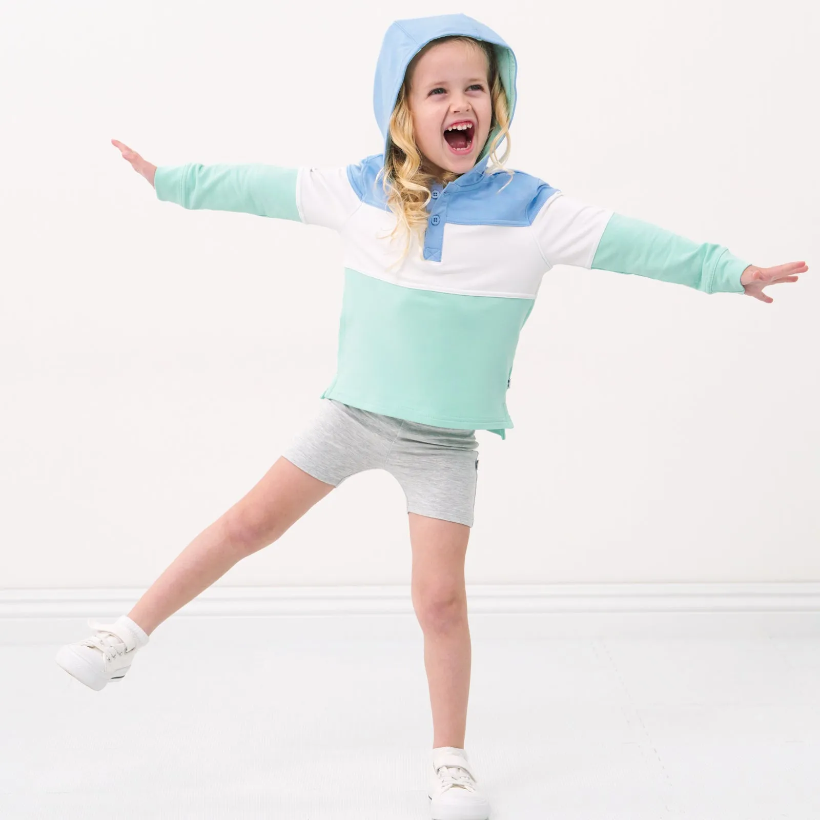Light Heather Gray Bike Shorts