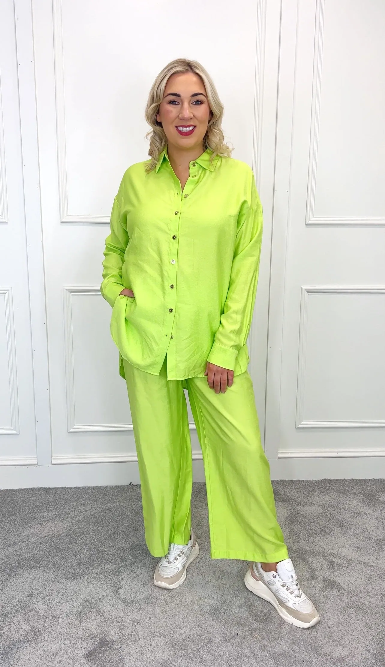 Lime green shirt