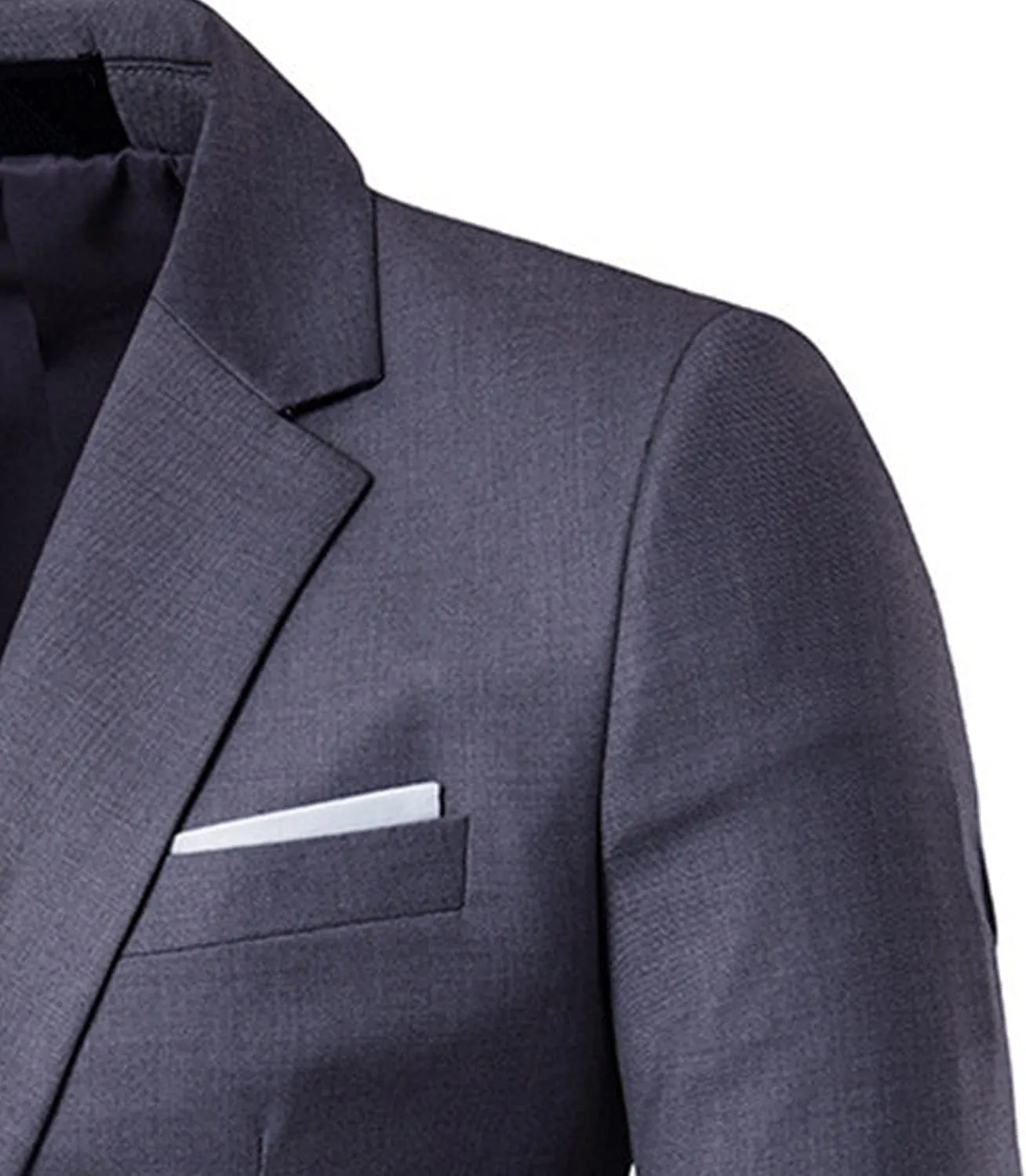 Men's Slim Classic Suit Jacket One Button Casual Sports Jackets Coat Lightweight Comfy Business Daily Blazer