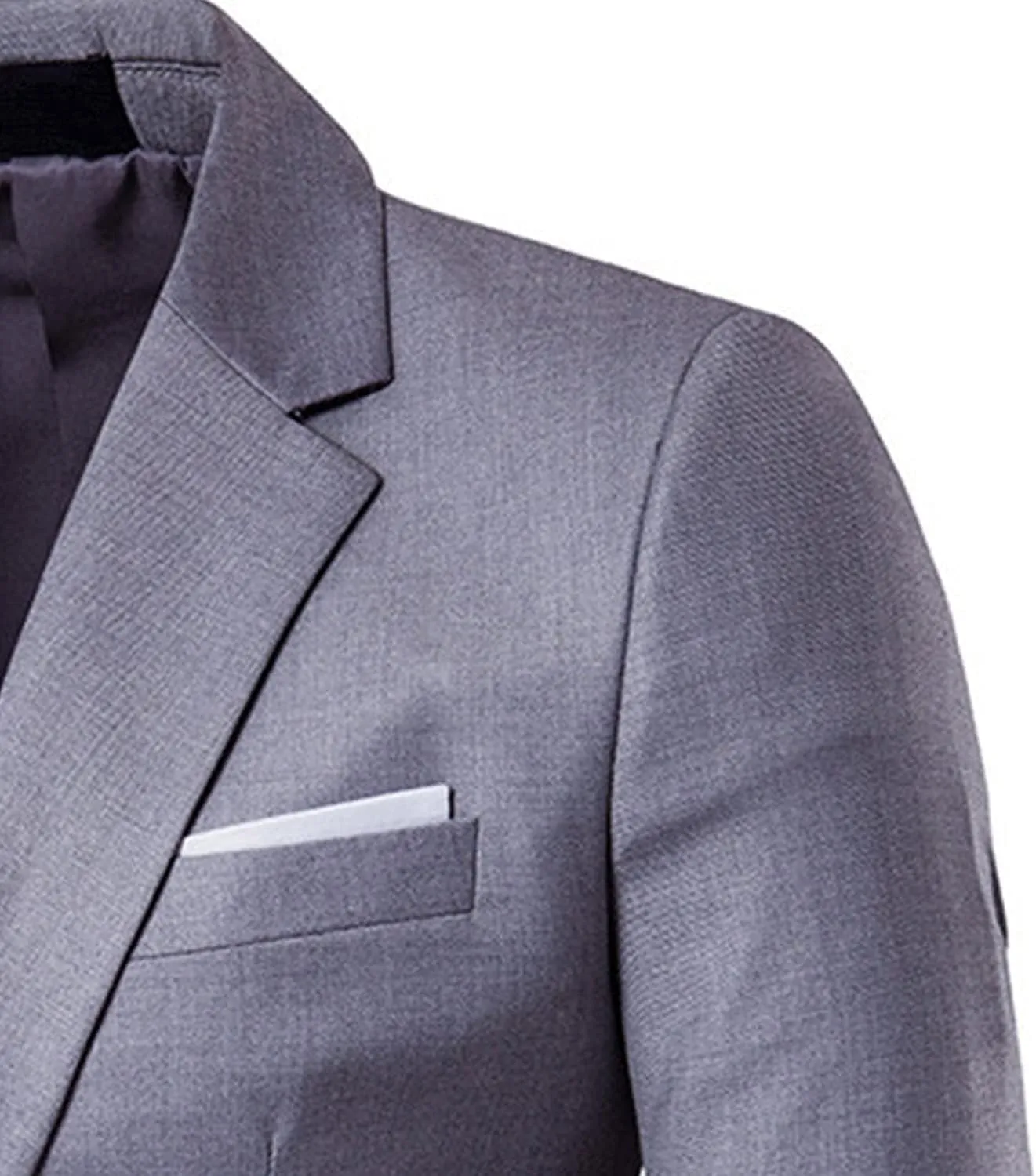 Men's Slim Classic Suit Jacket One Button Casual Sports Jackets Coat Lightweight Comfy Business Daily Blazer