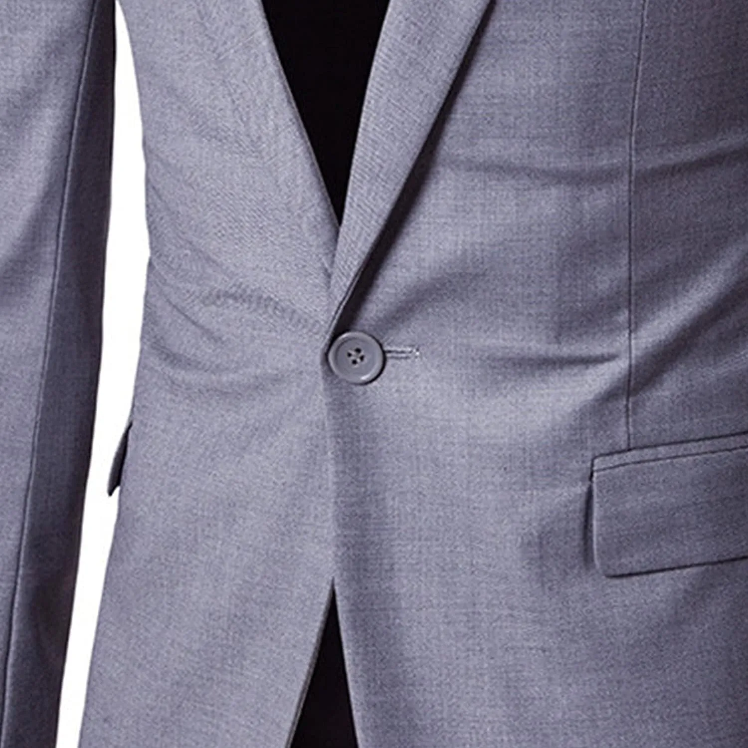 Men's Slim Classic Suit Jacket One Button Casual Sports Jackets Coat Lightweight Comfy Business Daily Blazer