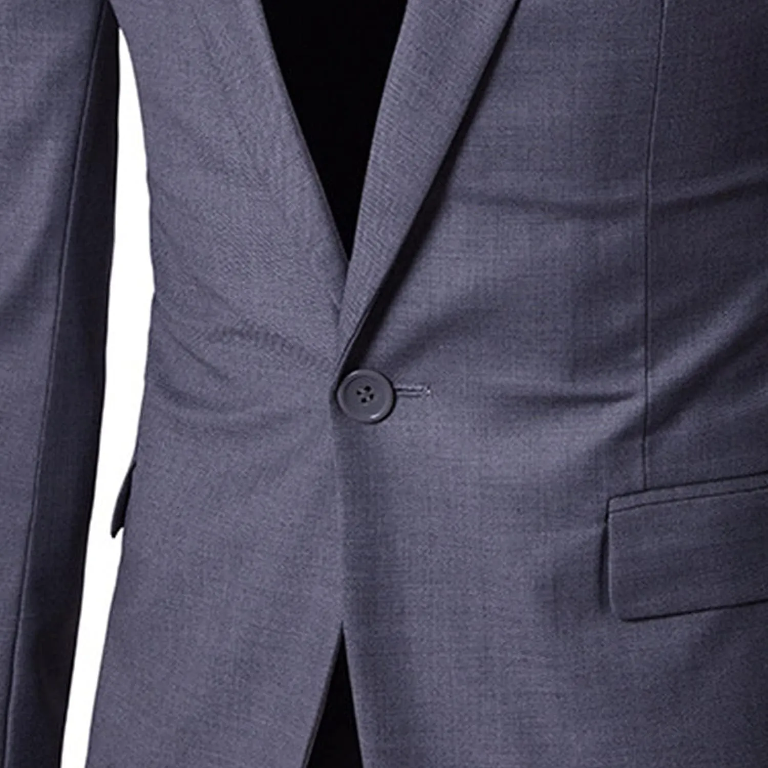 Men's Slim Classic Suit Jacket One Button Casual Sports Jackets Coat Lightweight Comfy Business Daily Blazer