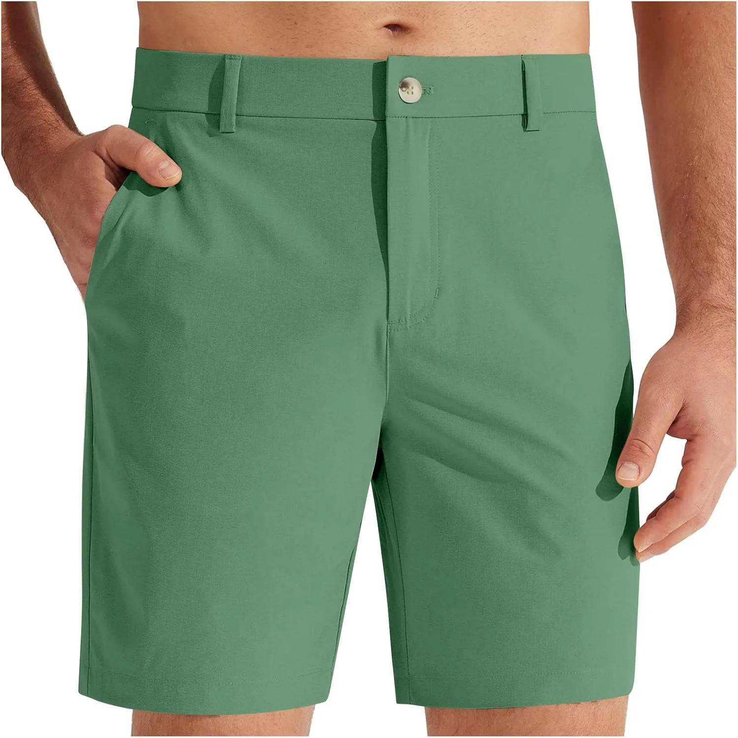Mens Stretch Golf Shorts Lightweight Stretch Quick Dry Flat Front Short Casual Comfy Work Hiking Athletic Dress Short