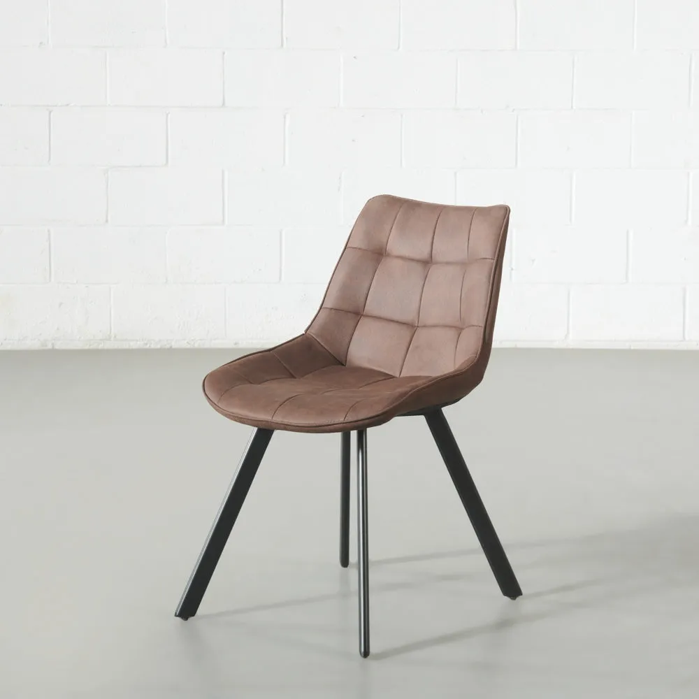 MIA - Brown Fabric Dining Chair