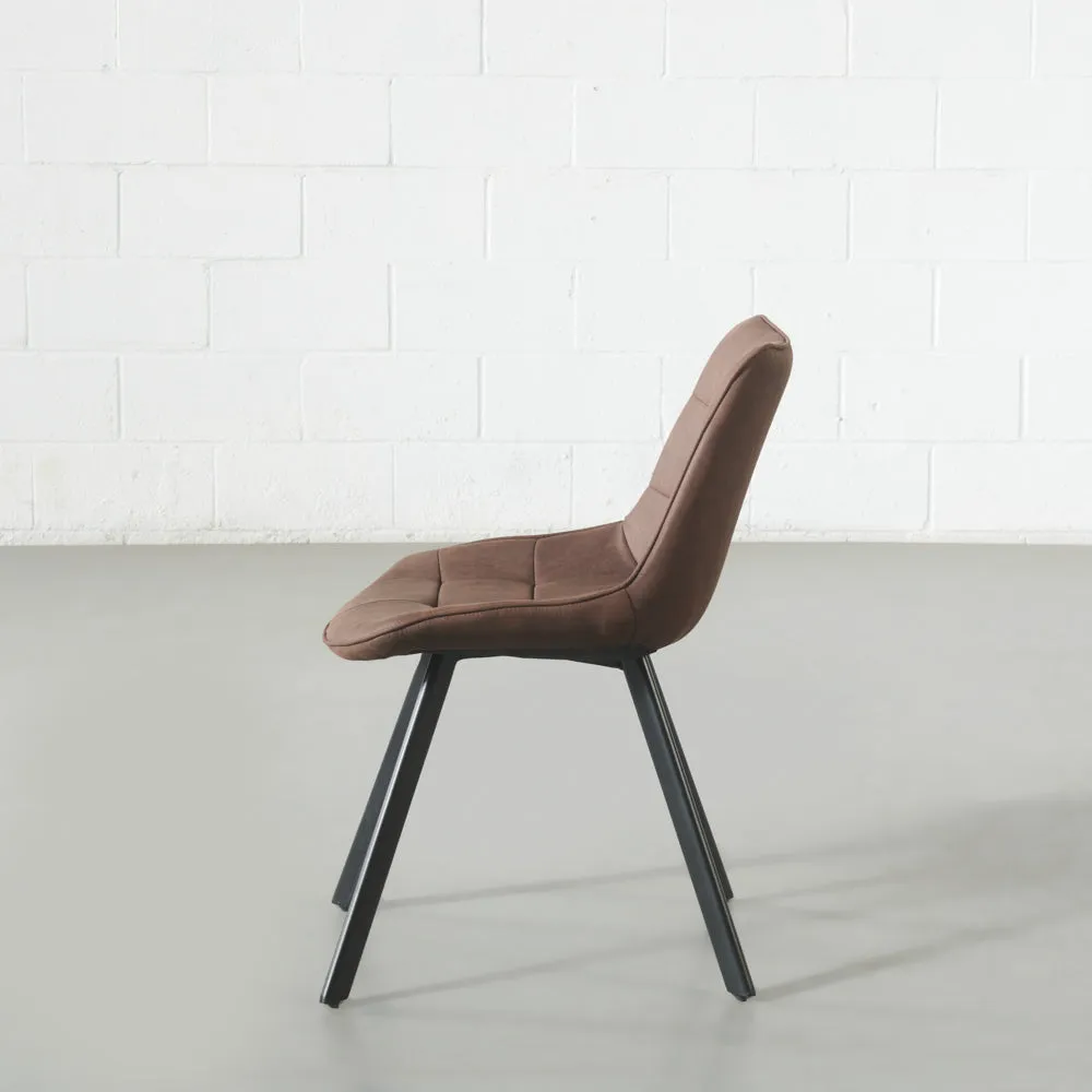 MIA - Brown Fabric Dining Chair