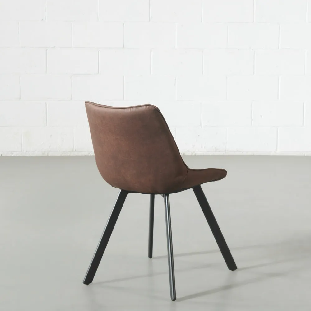 MIA - Brown Fabric Dining Chair