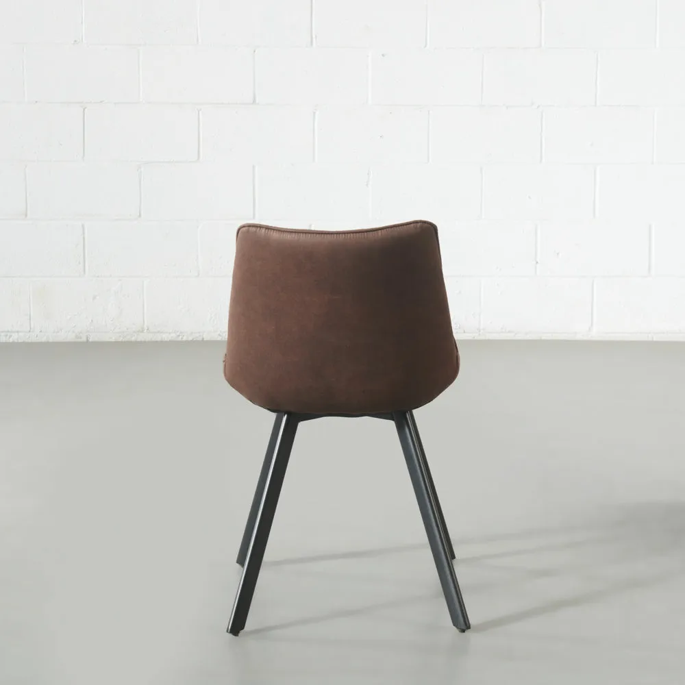 MIA - Brown Fabric Dining Chair