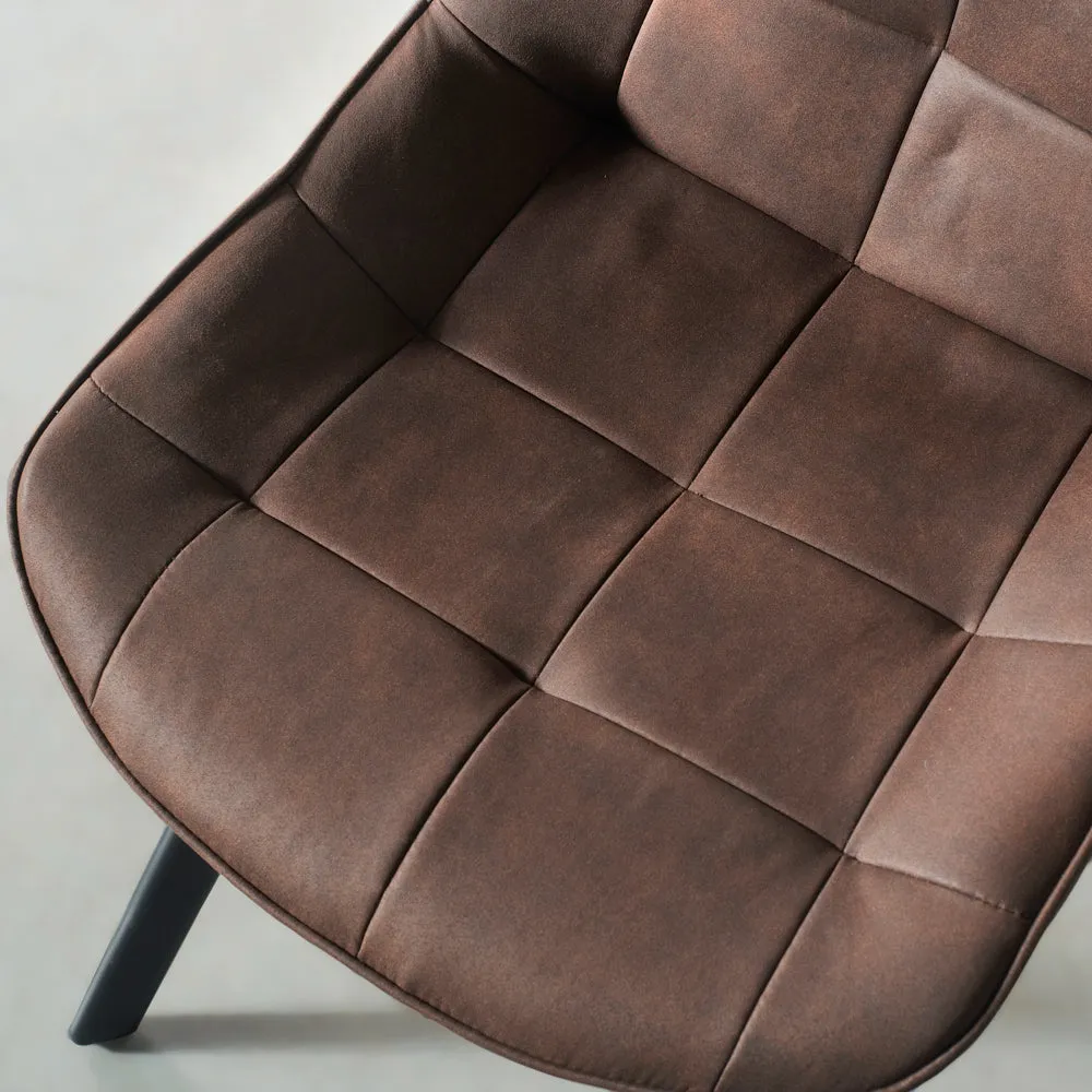 MIA - Brown Fabric Dining Chair