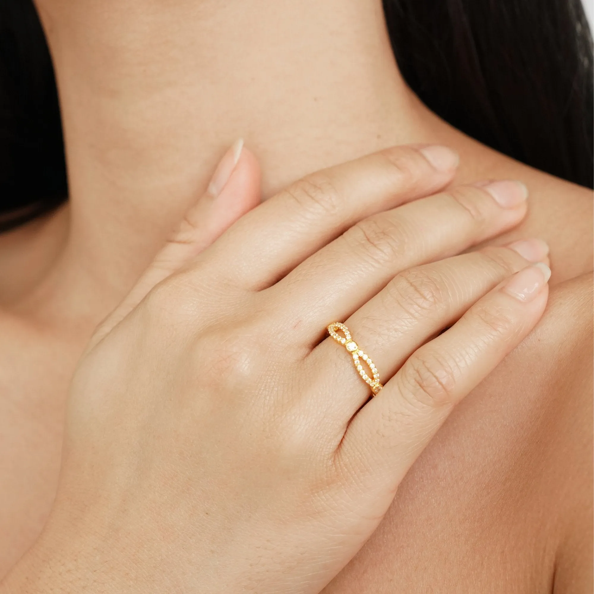Milana Crystal Tennis Ring