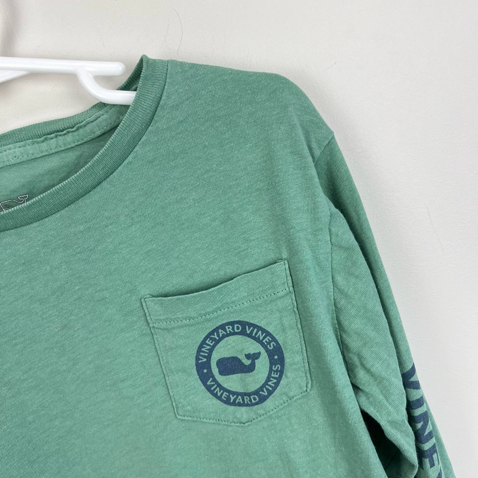 Mini Boden Long Sleeve Green Whale T-Shirt 6