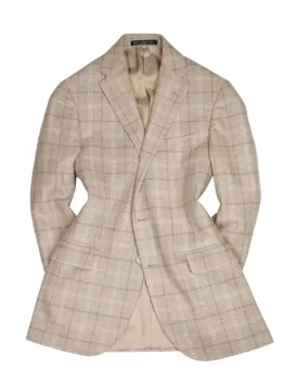 Nino Danieli - Beige Checked Virgin Wool/Cashmere Sports Jacket 46
