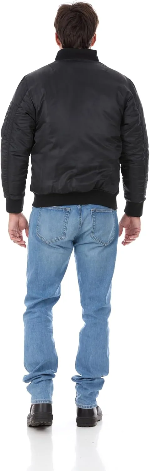 North 15 Bomber Jacket Men, Men's MA-1 Bomber Jacket Lightweight, Flight Jackets for Men Military, Pilot Jacket