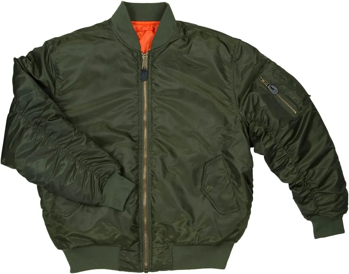 North 15 Bomber Jacket Men, Men's MA-1 Bomber Jacket Lightweight, Flight Jackets for Men Military, Pilot Jacket