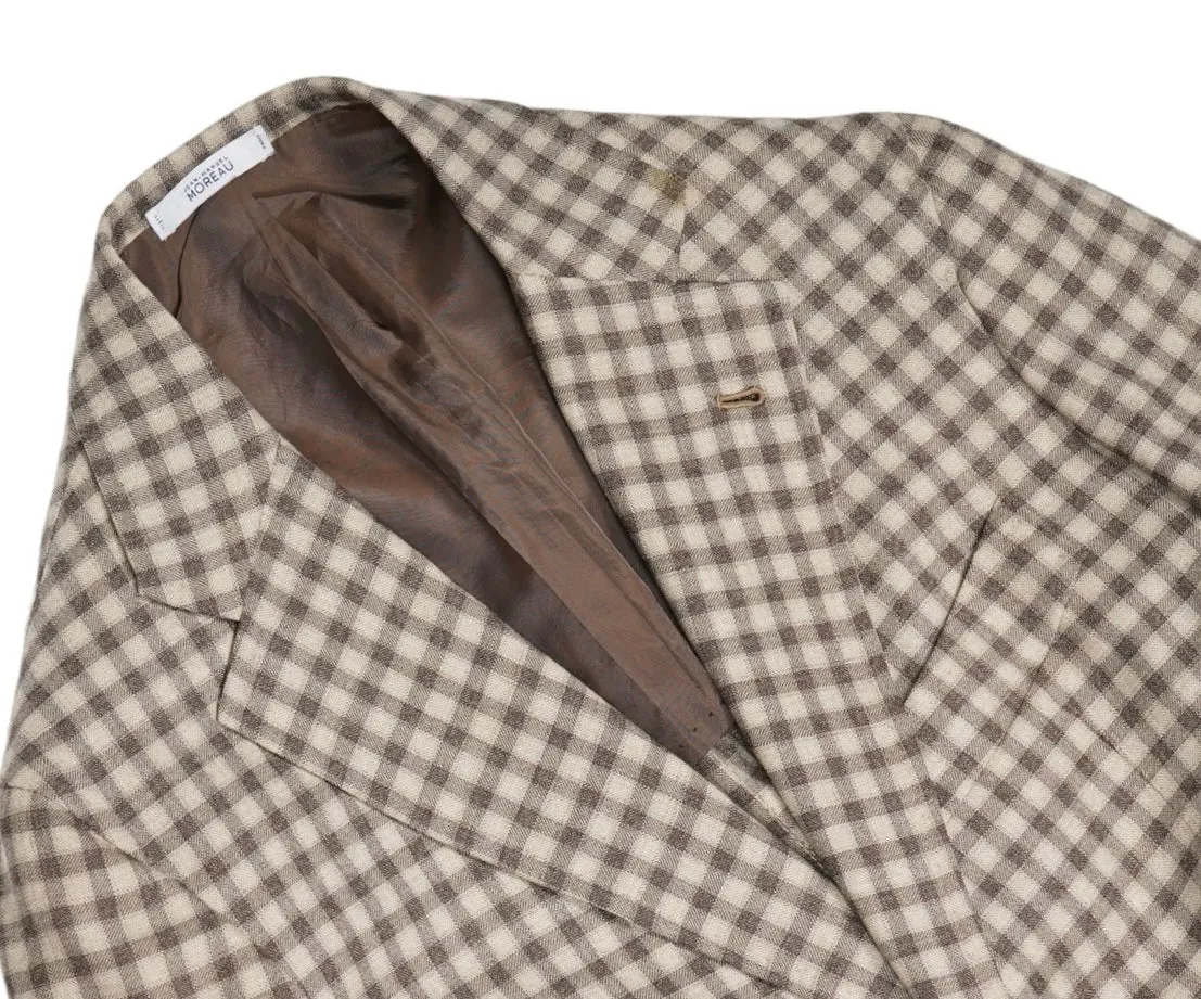 Orazio Luciano - Brown/Beige Checked Wool Sports Jacket 50