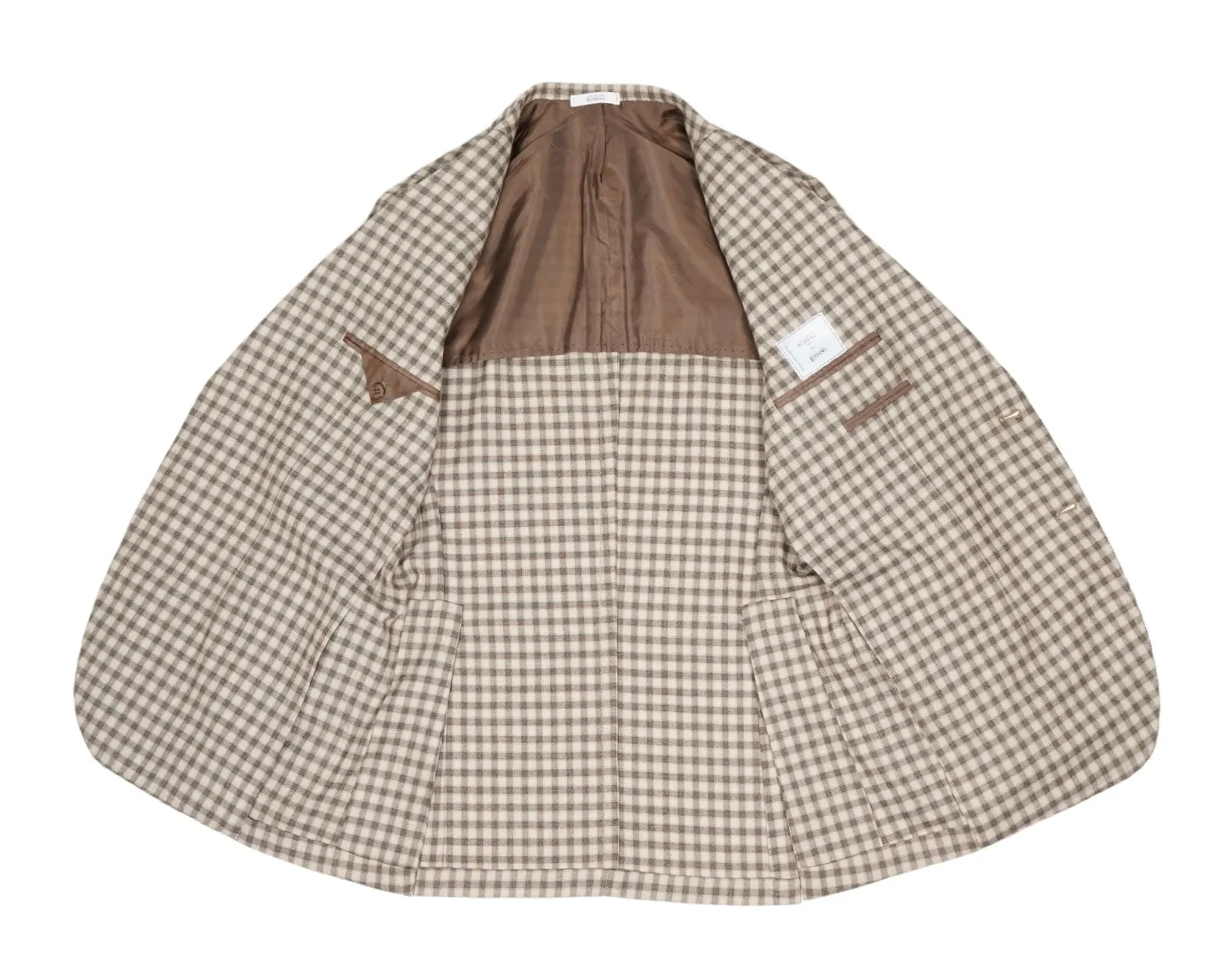 Orazio Luciano - Brown/Beige Checked Wool Sports Jacket 50