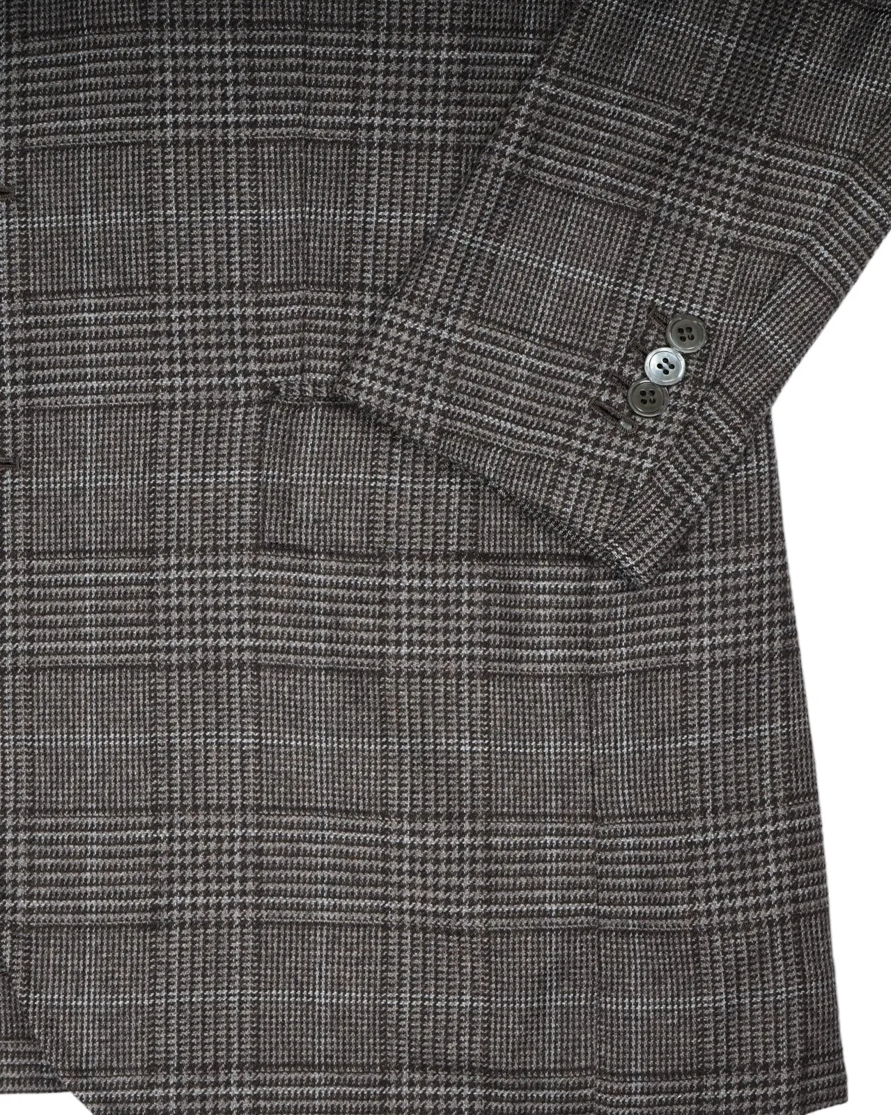 Orazio Luciano - Brown/Grey Checked Cashmere Sports Jacket 48