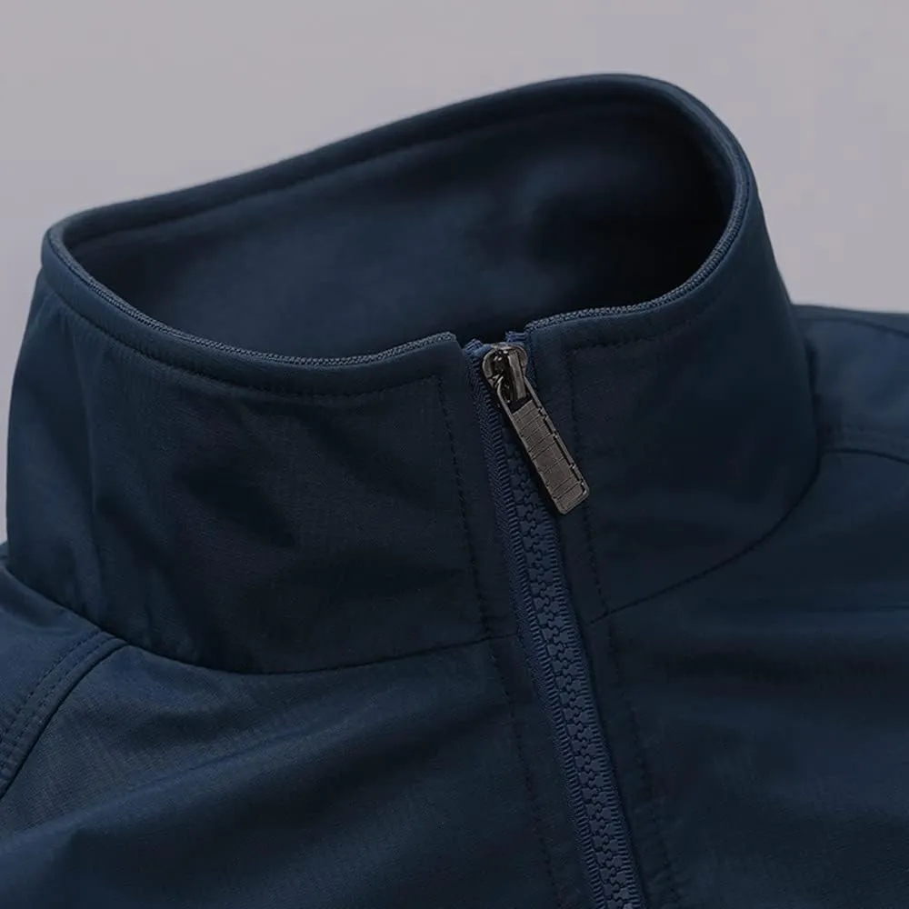 perdontoo Men's Casual Shell Jacket Zip Up Windbreaker Outdoor Recreation Coat