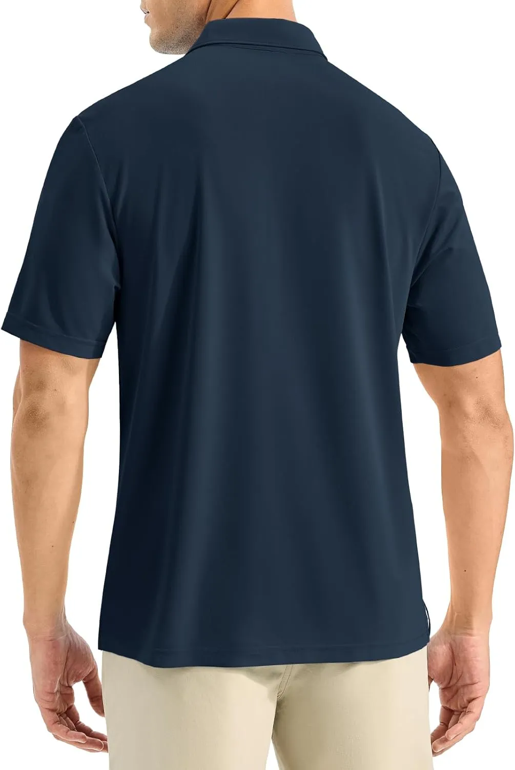 Rdruko Mens Polo Shirts Short Sleeve Dry Fit Moisture Wicking Sports Golf Tennis T-Shirt