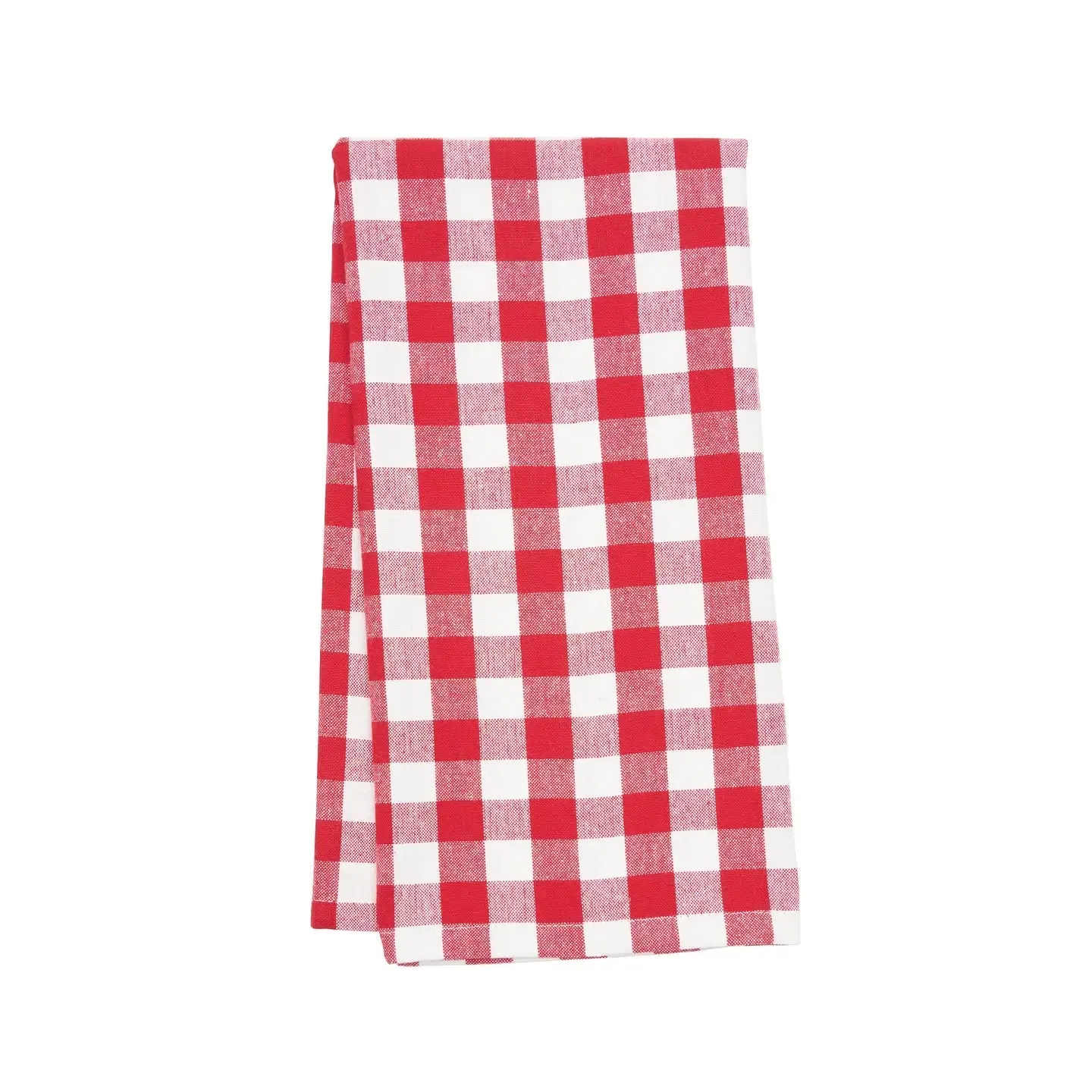 Red and White Gingham Check Towel