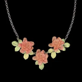 Red Rose Necklace - Statement