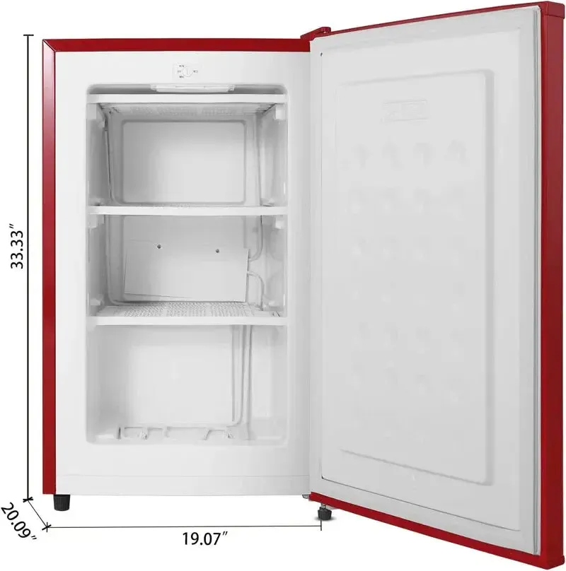 R.W.FLAME 2.3 Cubic Feet Portable Freestanding Mini Freezer