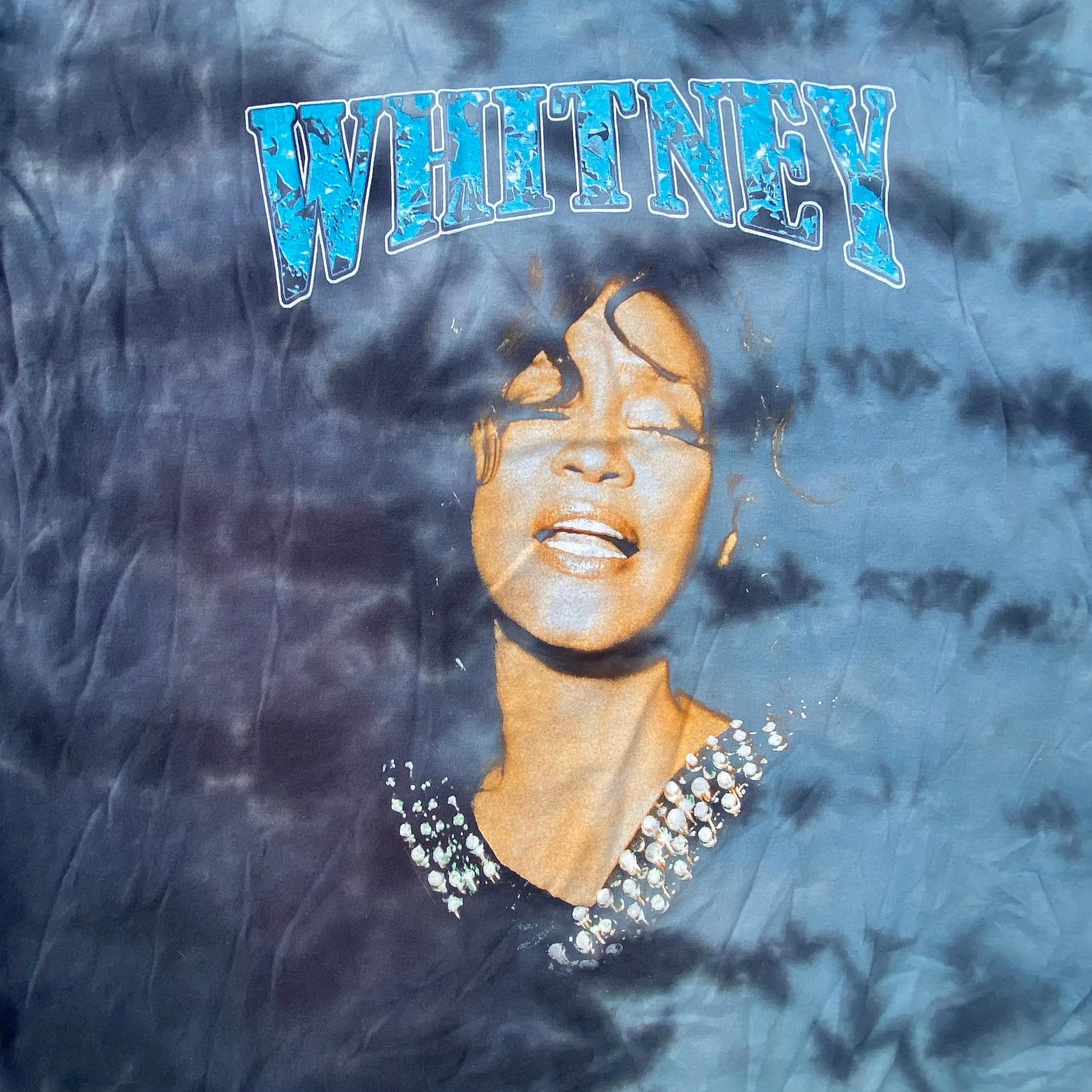 Secondhand Tie Dye Whitney Houston T-Shirt