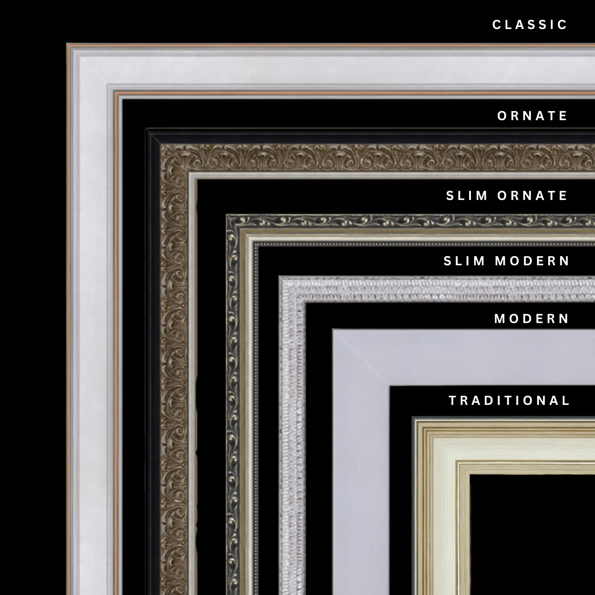 Silver 15x29 Picture Frame Ornate Traditional Classic Antique