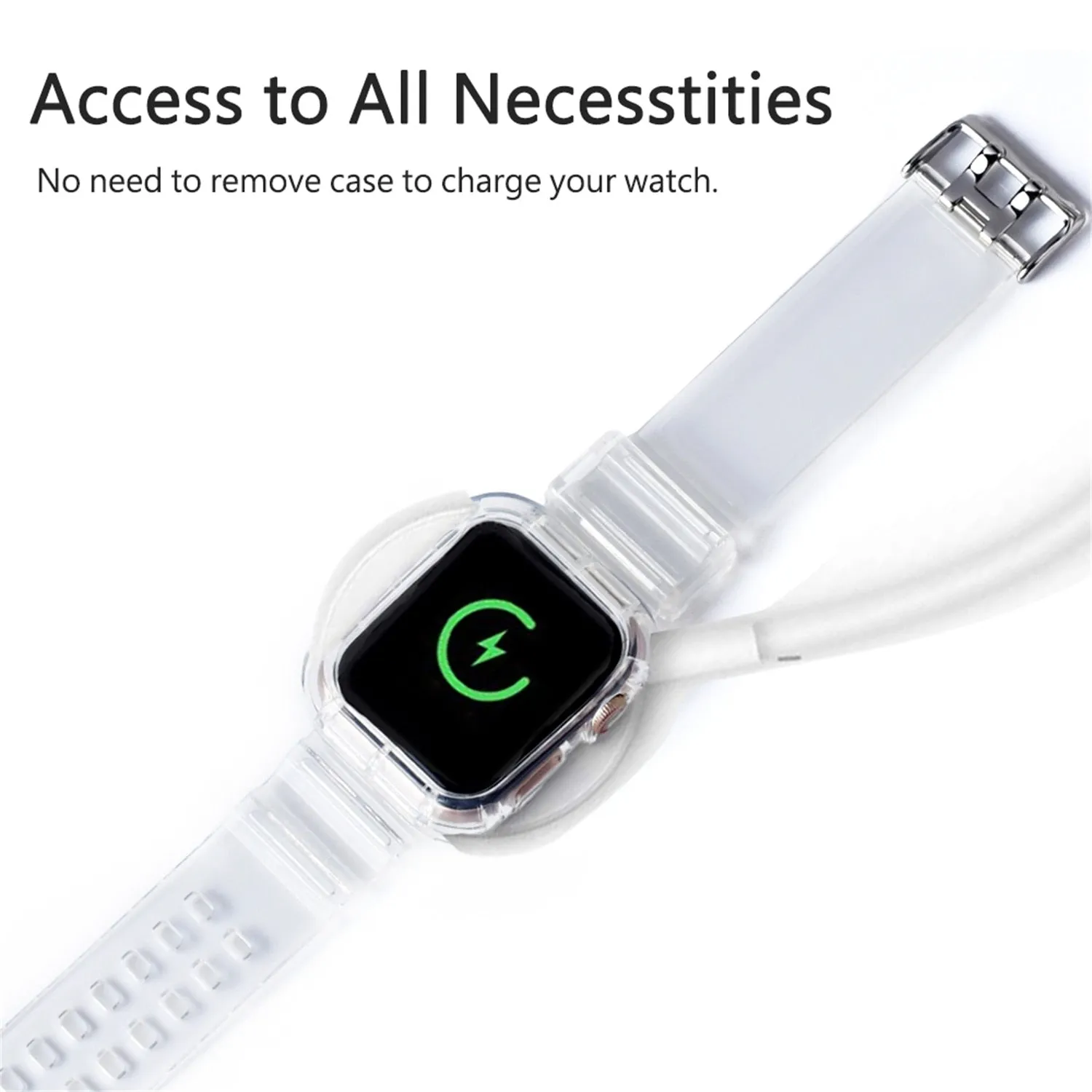 Sport Clear Band   Case for Apple Watch