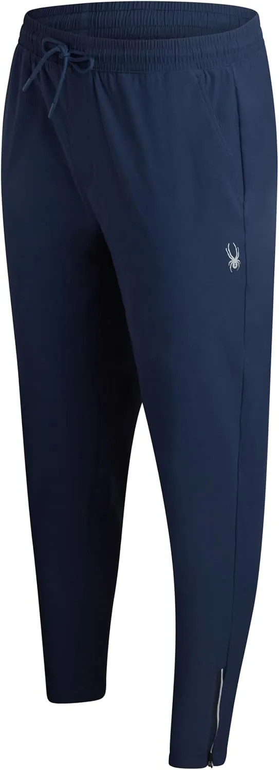 Spyder Mens Golf Pants - Lightweight Stretch Golf Pants Men with Drawstring & Pockets - Athletic Nylon Joggers for Men