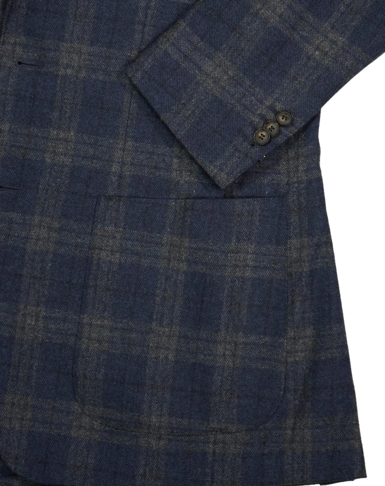 Suitsupply - Navy Checked Wool Flannel Sports Jacket 48