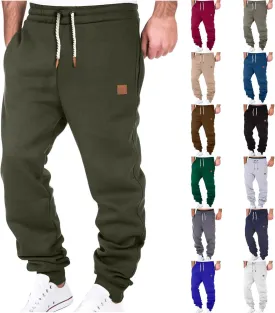 Sweatpants for Men Stretch Fashion Track Gym Sweatpant Elastic Waist Drawstring Slim Fit Cargo Joggers Sports Pants