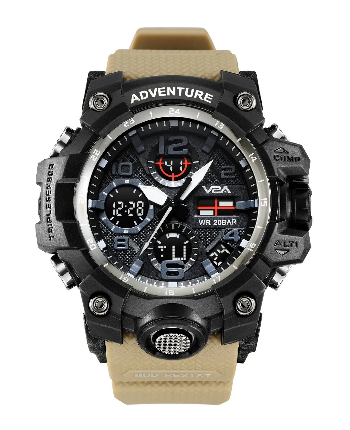 V2A Military Chronograph Analogue And Digital Sports Watch For Men and Boys
