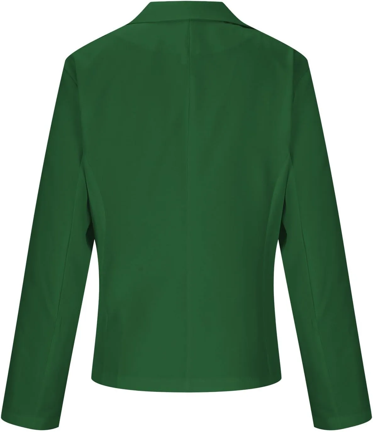 Women's Business Blazer Casual Trendy Lapel Slim Open Front Outerwear Fake Pocket Button Down Lightweight Jacket 2024