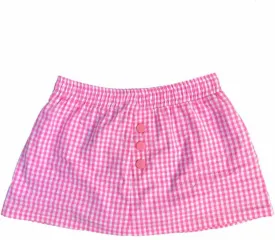 Womens Gingham Mini Skirts Y2k Going Out Elastic Waistband Plaid Checkered Streetwear Cute Summer Boxer Short Skirt